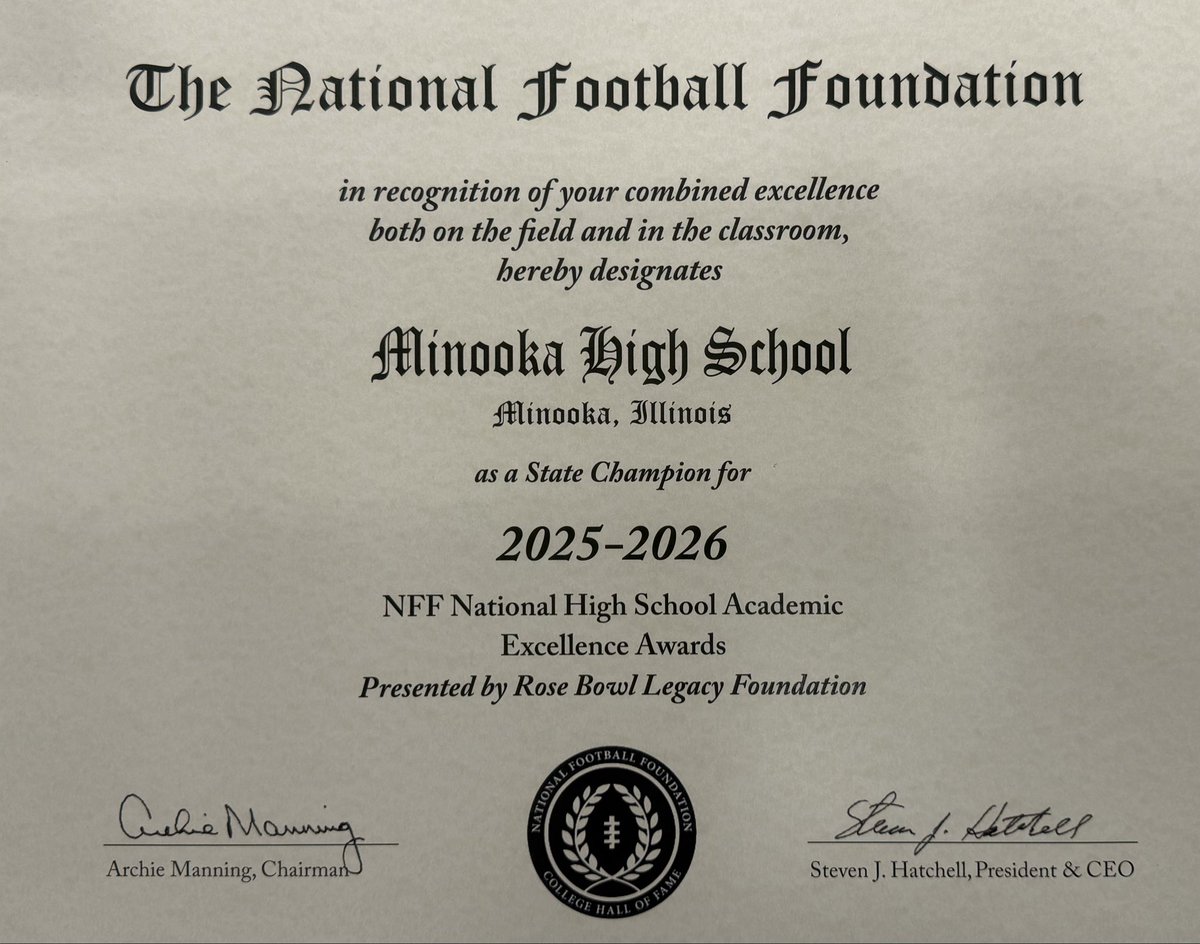 Minooka Football tweet media