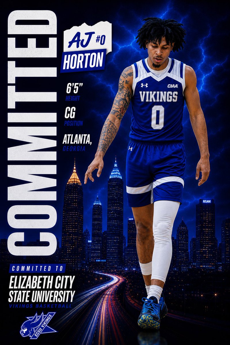 Ajj_horton's tweet photo. Committed!!!! 💙🤍 @ECSUVikings https://t.co/PqZmoINkeY