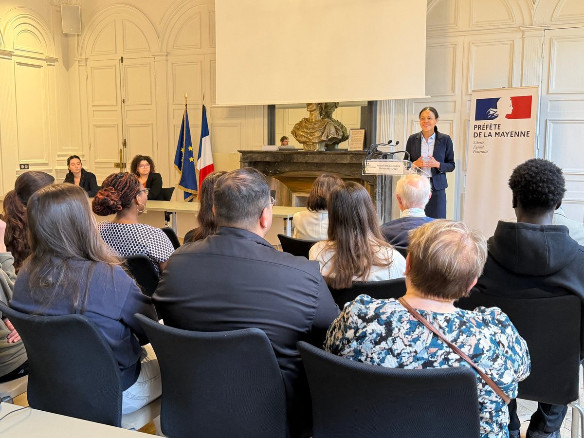 Image de Préfète de la Mayenne - #Europe #Jeunesse 🇪🇺

[05/05] Nadège Baptista, préfète de la #Mayenne, a convié en préfecture la M