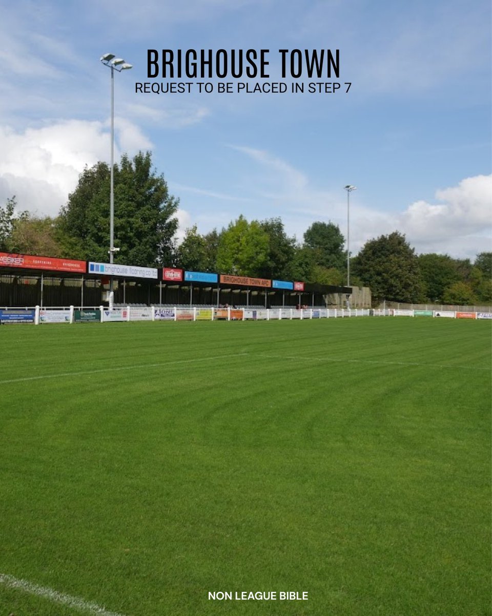 West Yorkshire side Brighouse Town have requested to be placed in step 7 to enable them to secure finances and rebuild

They were recently relegated to step 5

#nonleague #nonleaguefootball