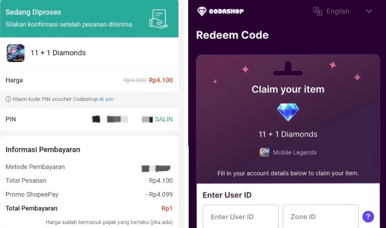 dm !ml receh tp kl diredeem tiap hari mayan jgg, di aplikasi spay ya andro only (kyknya)