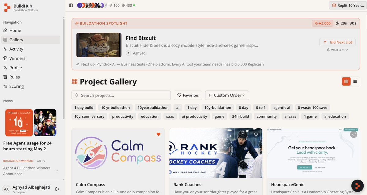 I’m really proud to share that Find Biscuit made it into the <a href="/Replit/">Replit ⠕</a> Buildathon spotlight! 🐹✨

I built this cozy hide-and-seek game in under 12 hours, and seeing it get support from the community honestly means a lot.

Since launch, Find Biscuit has been visited by 500+ players