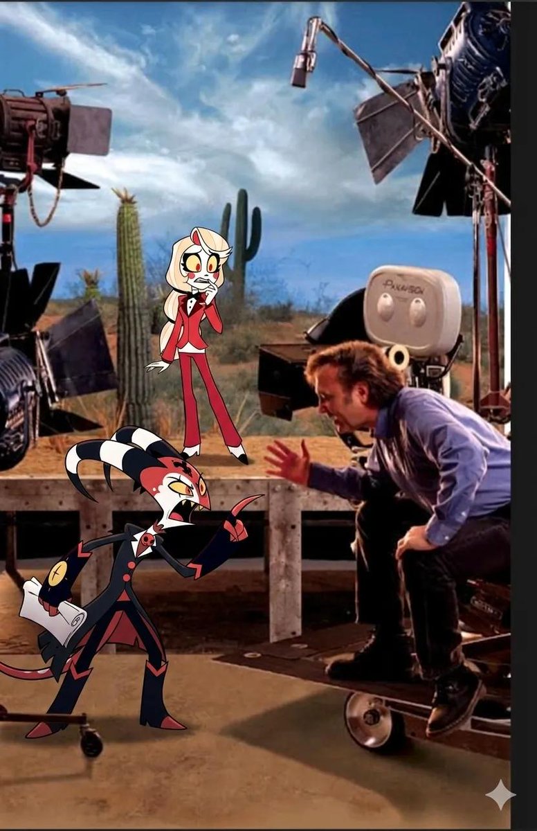 CletheroeJ93364's tweet photo. Just a little something from "natmavilla95" on Threads 😁

Yes, AI was used, but still they look good. Plus, I love the Looney Tunes and Vivziepop's Hellaverse. Back in Action is an underrated film https://t.co/77QivHXuo8