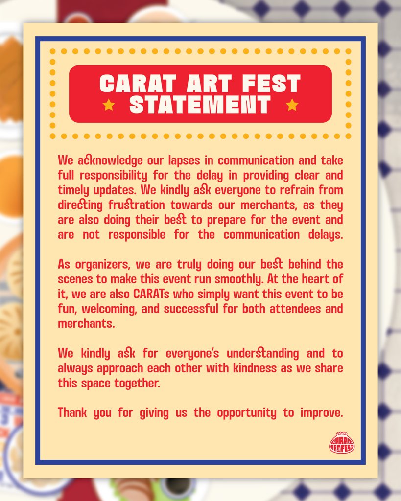 #CaratArtFest2026 ⛧ tweet media