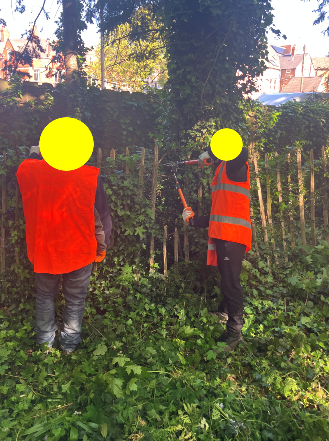 NEPS_Payback's tweet photo. Fantastic work by people on Probation working in Jesmond.

The Team removed the broken fence and cut back the overgrown ivy and shrubs. 

#CommunityPayback #ProbationNorthEast https://t.co/1PlmScyHIp