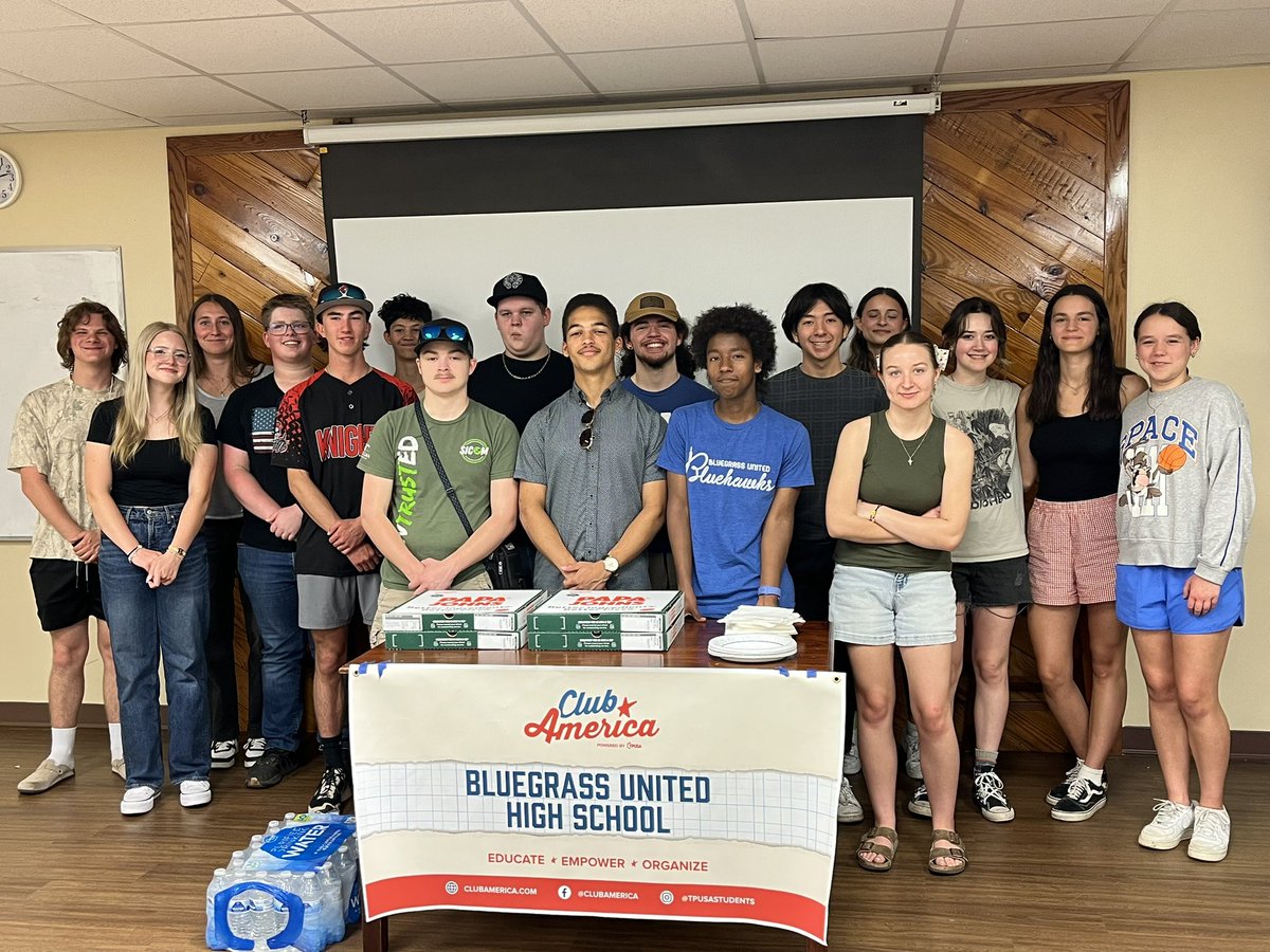 So proud of Bluegrass United  Highschool Club America ! Great end of the year meeting! Can’t wait to see you guys at CLS!!! 🇺🇸🤩👏🏻