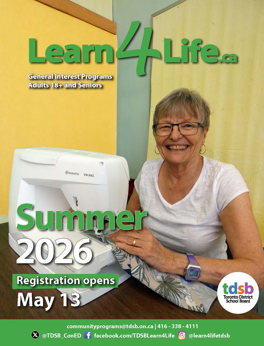 TDSB Continuing Education Department tweet media