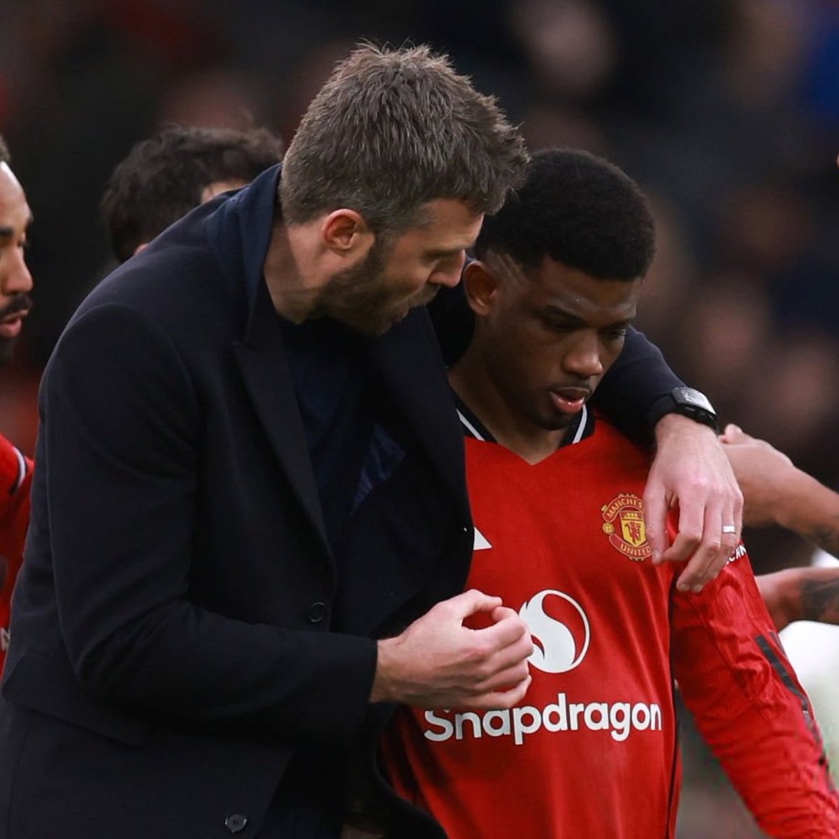 🚨 Amad on Michael Carrick to stay permanently: “Everyone is delighted to have him as coach. Everyone supports him”.

“He's the kind of coach who maintains good relationships with all the players, so we're really thrilled to have him as coach, and we'll be thrilled if he STAYS in