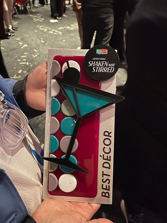 okcconvcenter's tweet photo. We’re proud to celebrate our incredible Culinary Team! 👏🍽️
We are thrilled to announce that they were once again recognized for their exceptional work in both taste and design, taking home ARTinis’ top award for Best Design at this year’s annual event. https://t.co/T4hN8dpYfR