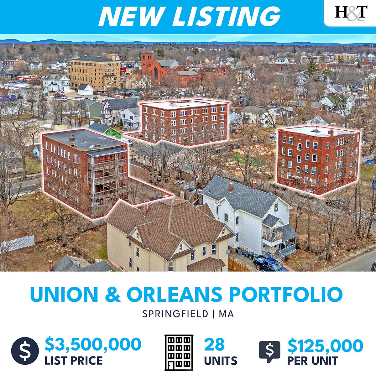 New Listing | Union &amp; Orleans Portfolio | 28 Units | Springfield, MA buff.ly/CkBNeJJ