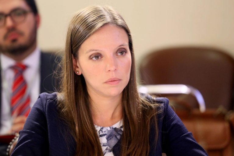 OS9 de Carabineros realiza diligencias en oficina de Camila Flores en el Congreso.
Se le acusa de apropiarse de parte del sueldos de sus trabajadores.
Esta mañana los pasillos cercanos al décimo piso del recinto —donde se ubica el área de trabajo de la legisladora de Renovación