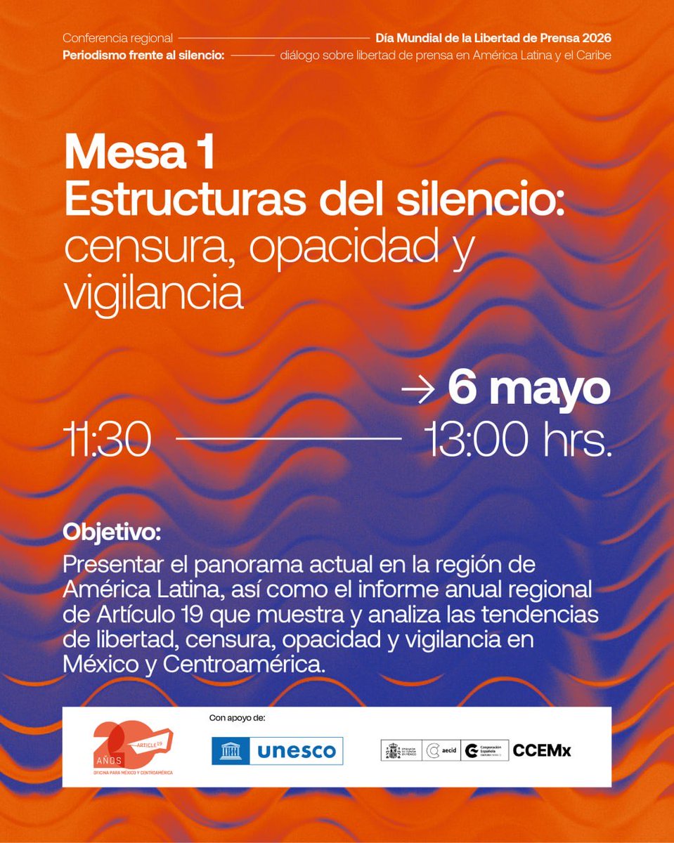 ARTICLE 19 México y Centroamérica tweet media
