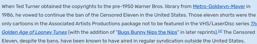 Motws172302's tweet photo. The Same Ted Turner that Censored Merrie Melodies/ Looney Tunes but was ok with real racial sterotypes (Gone With the Wind) https://t.co/ZTniIe7bVr