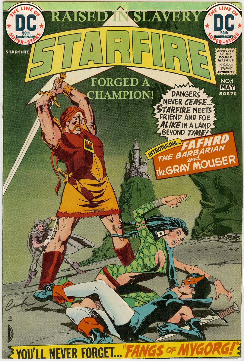 ChuckBrouilette's tweet image. #50YearsAgoToday #Starfire III #comics #1 debuted #1stNewFemaleLedComic @DCOfficial since 1972 raisedInSlaveryOn #AFutureWorld #ruledBy2AlienRaces #TheMygorg &amp;amp; #TheYorg allowedCertainFreedoms enablingHerToTrain in #swordsmanshipAndCombat &amp;amp; #uniteHerEnslavedPeople againstTheMygorg