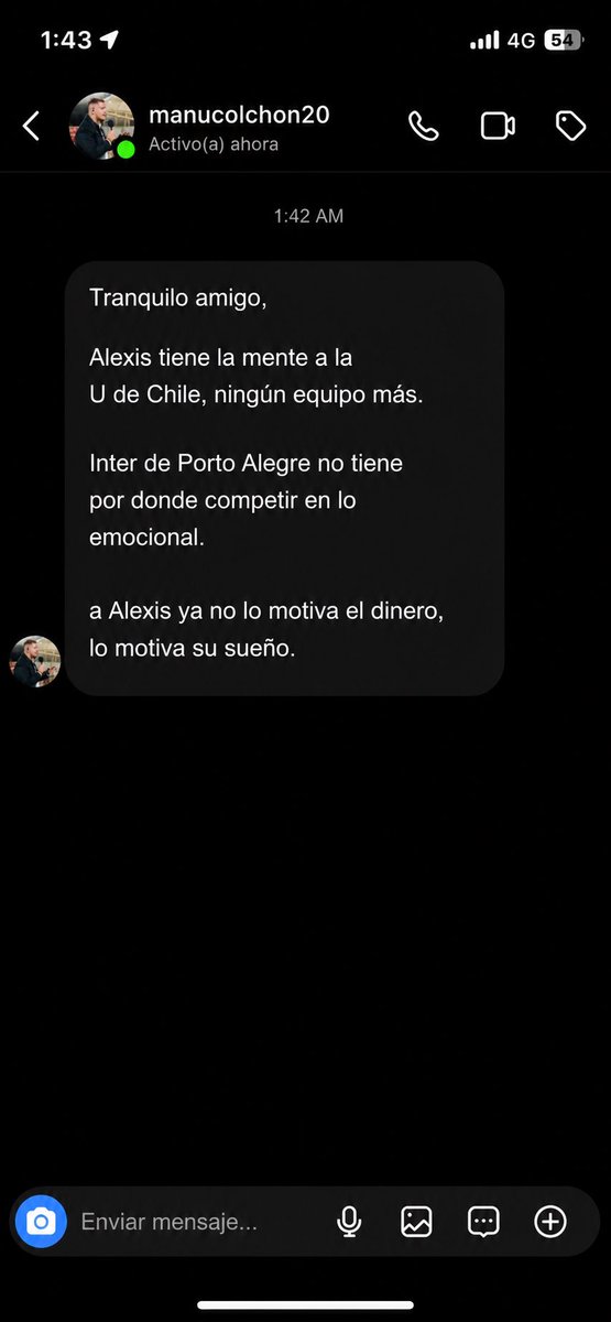 InFutNotice's tweet photo. Tranquilos…
Alexis llegará a la U de Chile.

Horas Claves…. https://t.co/gvB6nS7nlL