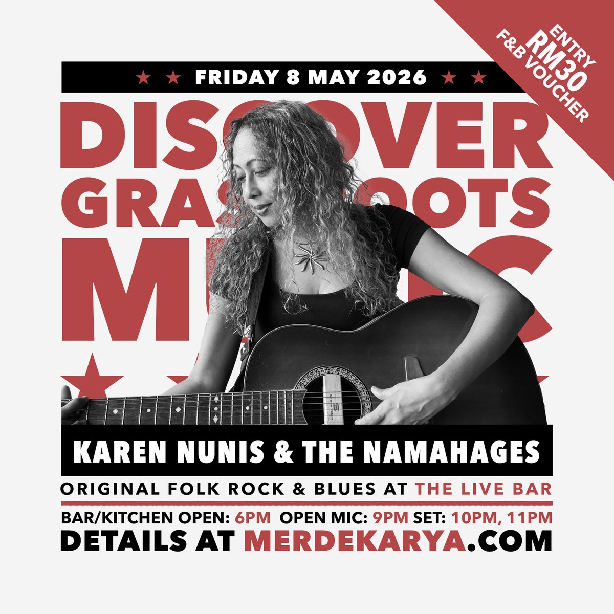 merdekarya's tweet photo. At The Live Bar this week:
Razak A'ai on Thursday, Karen Nunis (full band) on Friday with country boys Gasmoney opening, Euodia (full band) on Saturday with Experiment Melody opening.
Jom! https://t.co/S6JEI4enUx