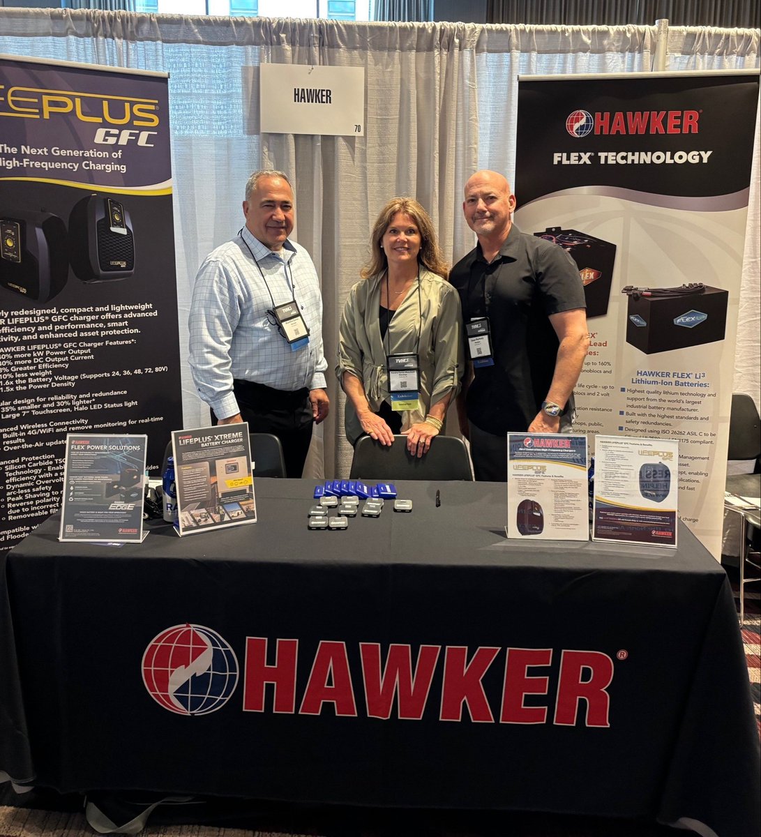 HPowersource's tweet photo. This week the HAWKER team attended the 2026 @MHEDAOffice Convention &amp; Exhibitor Showcase in Nashville, TN! Material Handling industry leaders came together for the insights, conversations, and connections that move our businesses forward. Thank you for hosting a great event! https://t.co/fRivQT2gjS