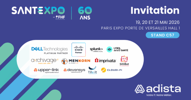 ArthurH's tweet photo. SantExpo 2026 revient du 19 au 21 mai 2026 à Paris – Porte de Versailles. Cette année, Splunk sera présent sur le stand de notre partenaire adista, le C57. Venez échanger avec nos experts sur vos grands enjeux de #cybersécurité. #SantExpo2026 #IA https://t.co/SSNYOS1w8C https://t.co/r6ArAlf0f6