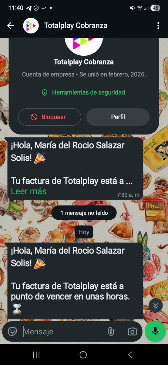 any_star's tweet photo. @Profeco me ayudan, por fa. Llevo meses lidiando con @totalplaymx y nadie resuelve. Me acosan buscando a alguien que no conozco. Me dicen que solo la titular puede cambiar el número. Número que no validaron al hacer la contratación porque lo tengo desde siempre. Qué puedo hacer? https://t.co/cKMDIabGOs