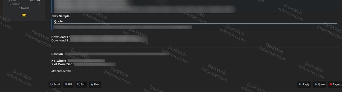 ‼️🇲🇽 Over 24 million Mexican civilian records allegedly leaked across two combined files

A threat actor claims to have posted two files together containing more than 24 million Mexican civil records, released for free. The samples include personal identifiers, demographic