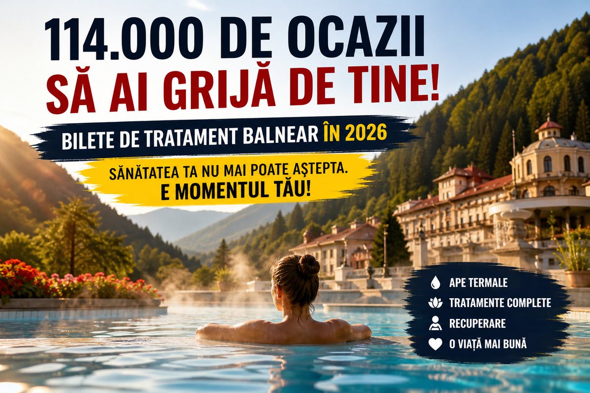 ValentinD's tweet photo. 114.000 de șanse la sănătate în 2026. https://t.co/3yNGrPgA2J 💙
👉 Tu unde ai merge: Călimănești-Căciulata sau Covasna?

🔁 RT ca să afle și alții https://t.co/8OMnodGlzk