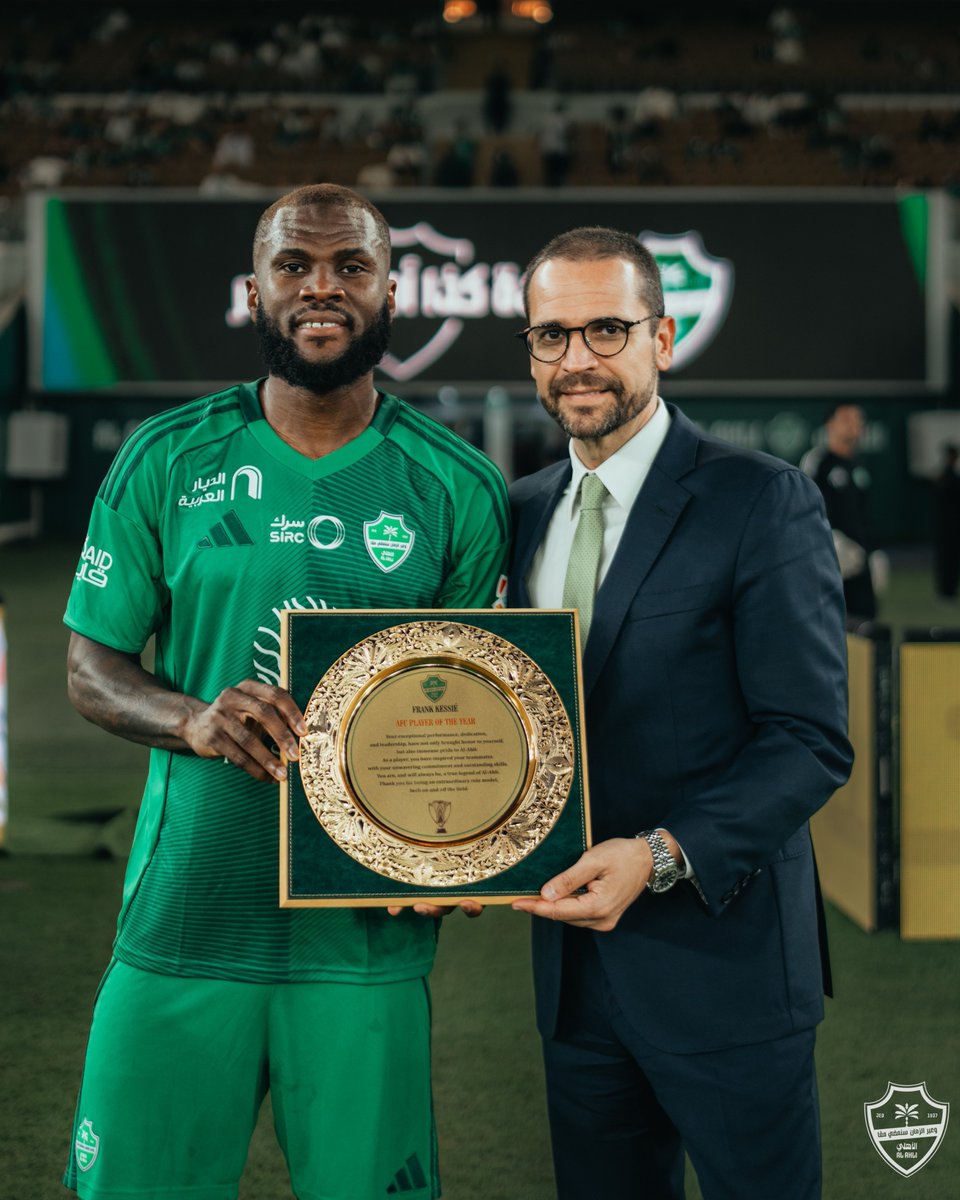A special tribute to the #ACLElite Player of the Tournament. Franck Kessie  🫡💚

#AlAhli