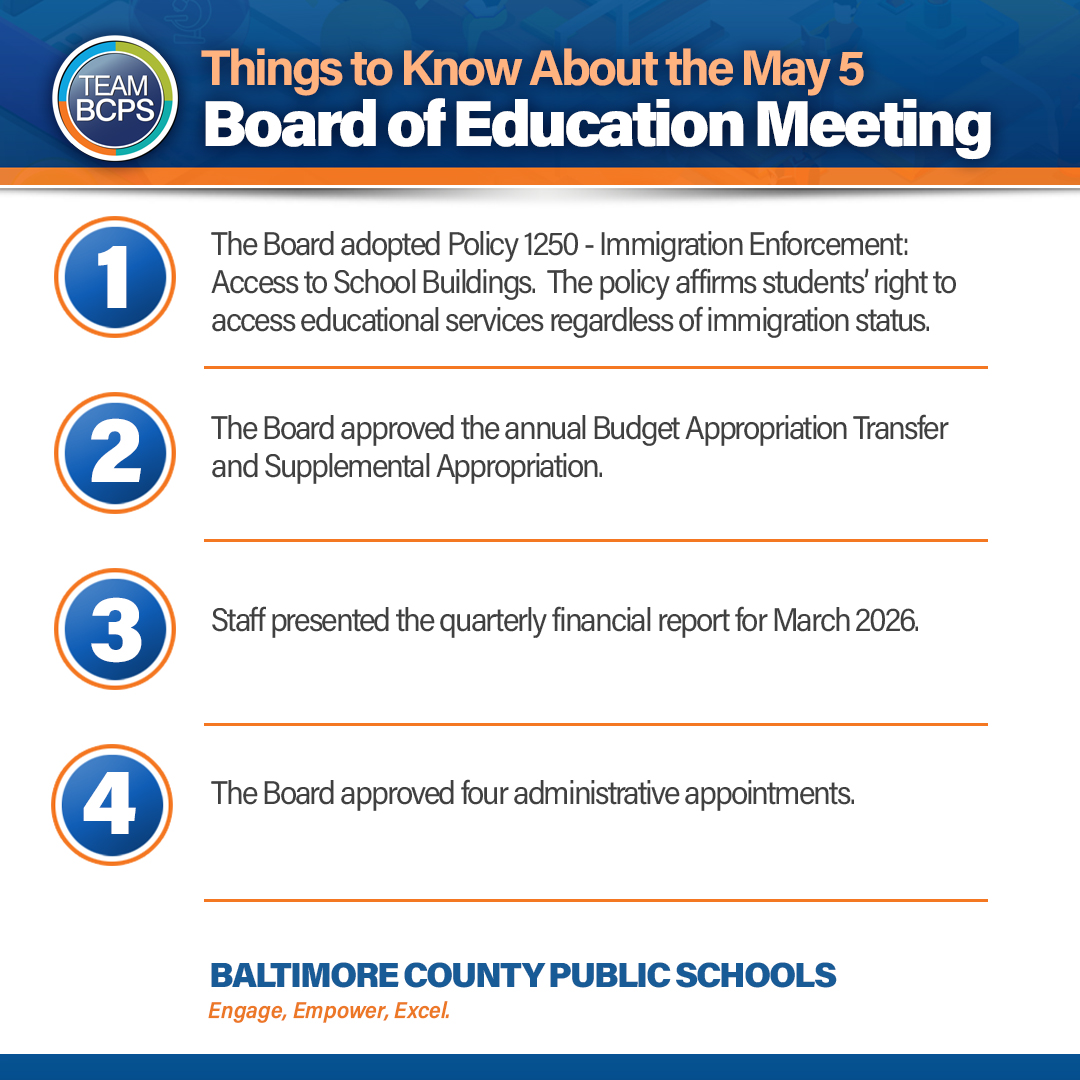 4️⃣ Things to Know About the May 5 Board of Education Meeting. Watch ...