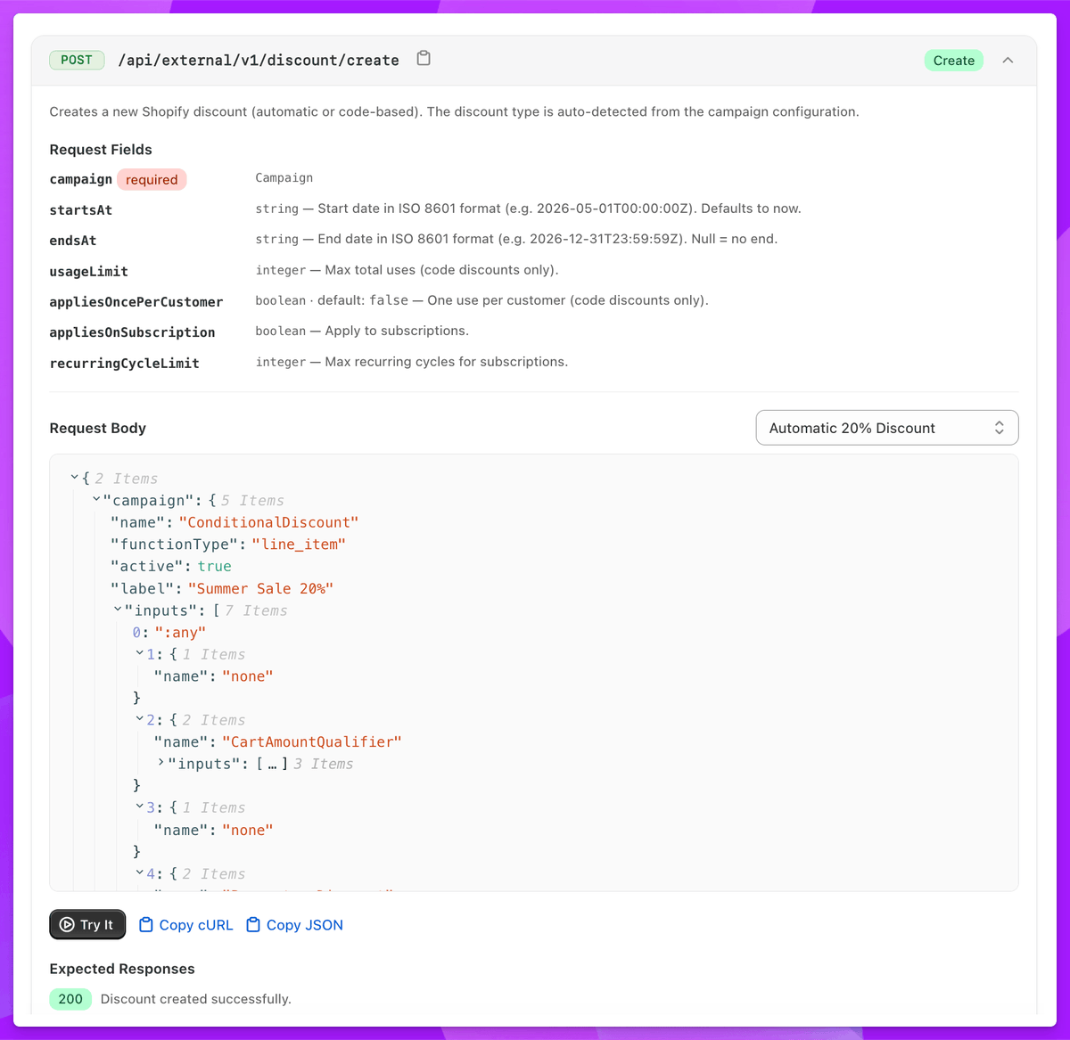 andrea__morone's tweet photo. 🚀 Just launched: the SupaEasy API!
Programmatically create &amp; manage discounts, payments, shipping, and checkout validations rules via API. 🔒 Secure token auth 📖 Full OpenAPI spec 🧪 Built-in playground 
Start automating → https://t.co/ENYECYo9jx
#Shopify #ShopifyFunctions https://t.co/KS8YCSD9x1