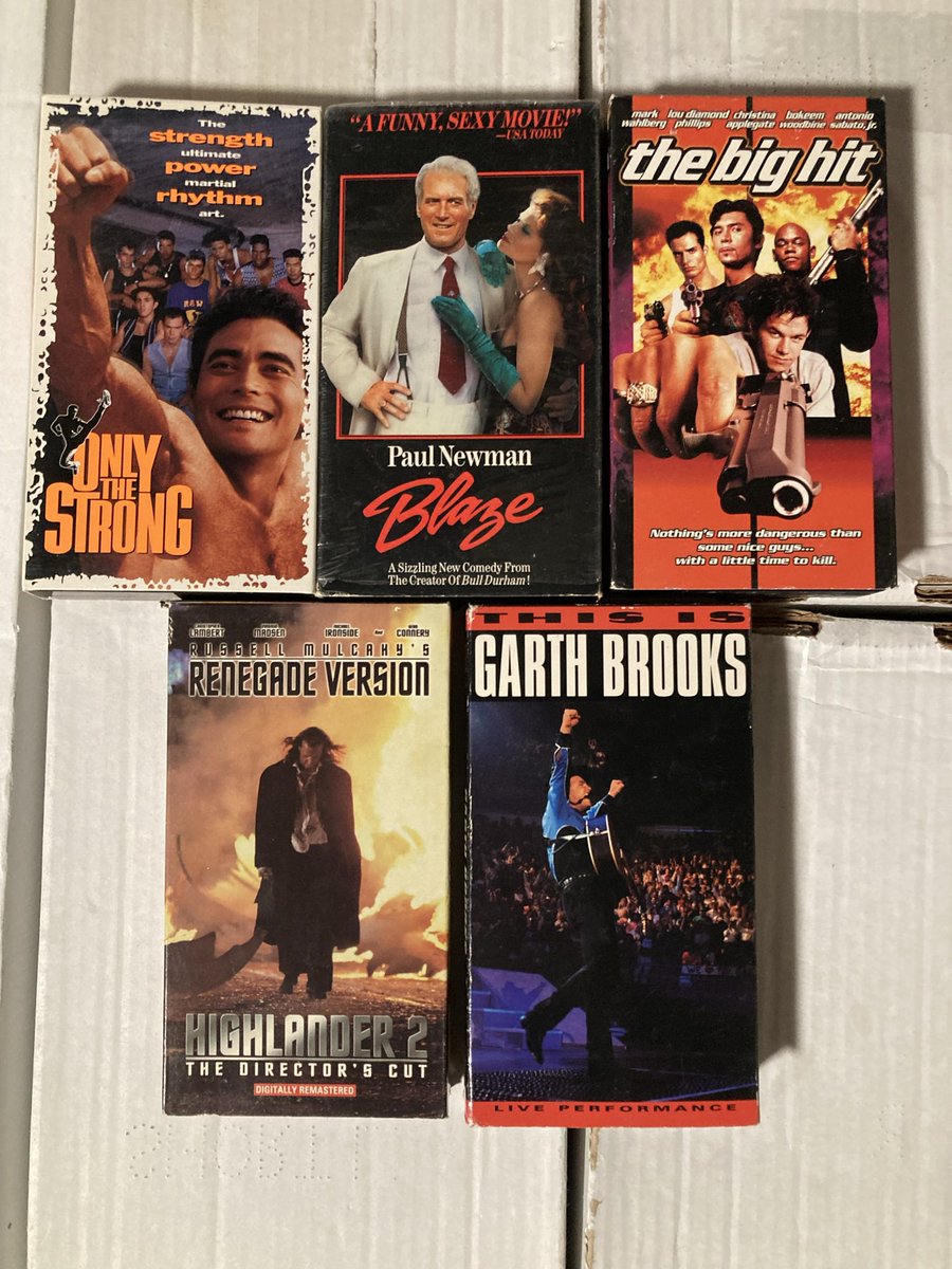 hojukoolander's tweet photo. My #VHS haul from today. https://t.co/SpmC6qXBOK