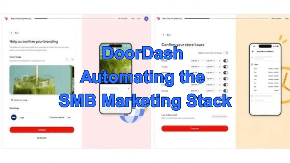 think_localogy's tweet photo. The next SMB battleground may be onboarding simplicity. #DoorDash is reducing friction with AI-generated menus, websites, and creative assets. 
👉 https://t.co/ioAWxHRWtJ

#AIinMarketing #LocalCommerce #SmbOnboarding https://t.co/RIDlodFpdW