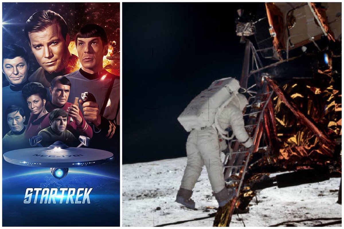 EurekaKreuzwort's tweet photo. 1969 erreichten den kanadischen Lokalsender CJOH-TV über ein Dutzend Beschwerden, weil eine Folge der Science-Fiction-Serie Star Trek unterbrochen wurde - durch Liveaufnahmen der Mondlandung.

#Mond #StarTrek #Kanada #Armstrong #Aldrin #Collins #Apollo https://t.co/aDeVhESLsb