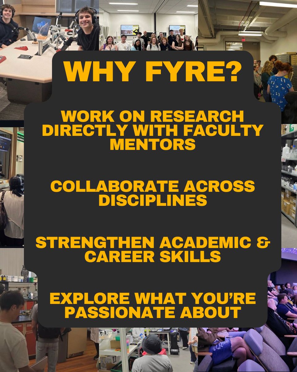 NKUISRCA's tweet photo. Applications for Fall 2026 FYRE are now open! Work with faculty mentors, gain hands-on research experience, collaborate across disciplines, and explore your academic interests—all starting your first year!

Link: https://t.co/BDxHenAVRF https://t.co/bCeo3gjtZL