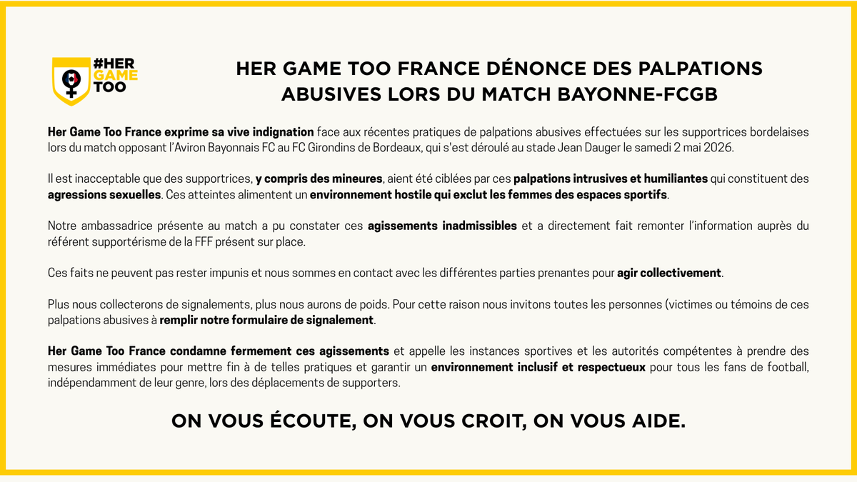 Communiqué de l'association ⤵️