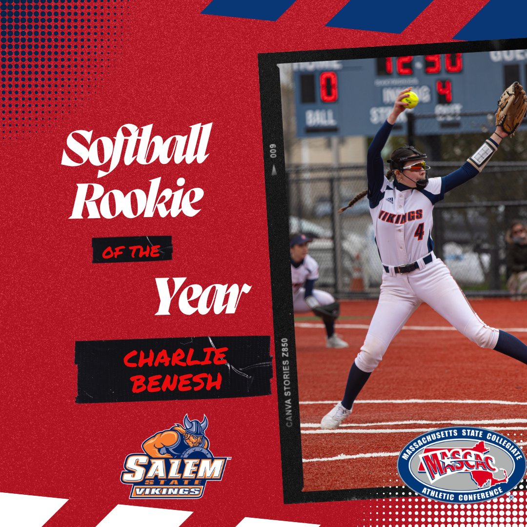 mascacsports's tweet photo. 2026 #MASCAC Softball Awards

Player of the Year- Sarah Hough, @WestfieldOwls 
Pitcher of the Year- Angelina Vartuli, Westfield State
Rookie of the Year- Charlie Benesh, @SsuVikings
@BSNSPORTS COY- Joe Hough, Westfield State

https://t.co/IeXxeTbZpq

#d3sb #MASCACpride https://t.co/s8jHLNqZKV