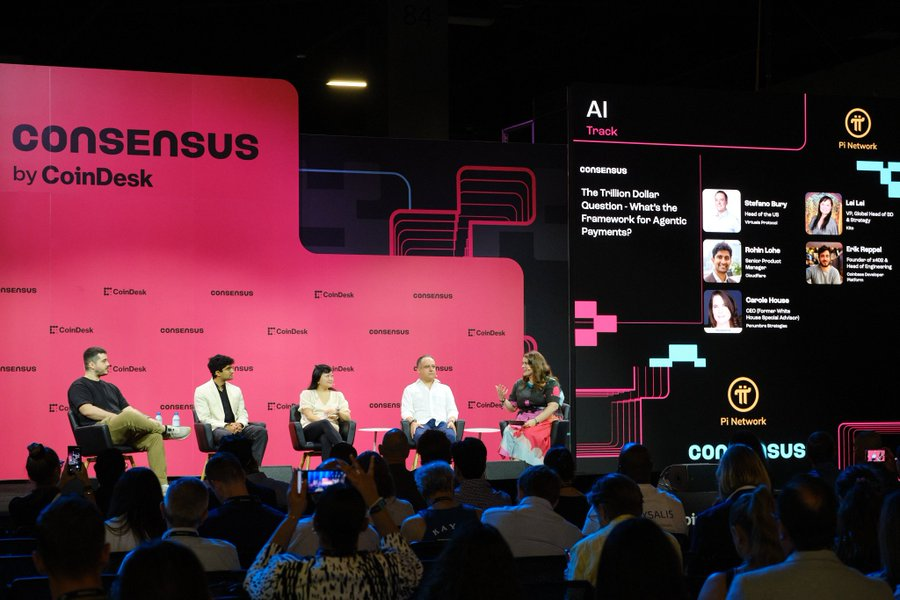 At #Consensus2026, Pi Network takes the stage alongside top voices in Web3 and AI.

Key points highlighted:
• Real utility matters — a working product is required
• Ecosystem growth must reward active participation
• Sustainable token models include liquidity pool alignment