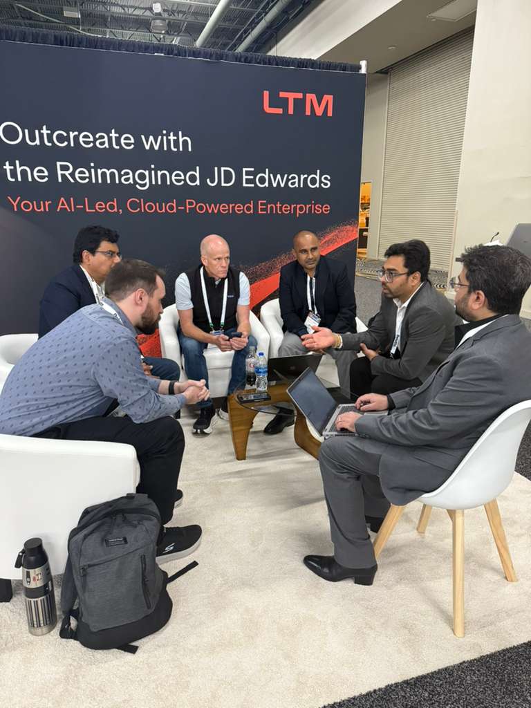 ltm_ofcl's tweet photo. Enterprises don’t come to #Blueprint4D to talk about AI.
They come to apply it — at scale.

From the Executive Forum through deep dives on ERP modernization, OCI, and applied AI, this week has been about replacing legacy limits with measurable outcomes.

Final day. Still time to connect.

Visit the LTM team at Booth #901 to see how we’re helping enterprises:
• Outcreate ERP inertia with AI‑led transformation
• Build faster, smarter cloud journeys
• Modernize with confidence — at enterprise scale

Join us tonight for our dinner gathering to continue the conversation. https://t.co/OMkj8wLTC0

It's time to Outcreate.

#LTM #ItsTimeToOutcreate #Blueprint4D #BusinessCreativity
