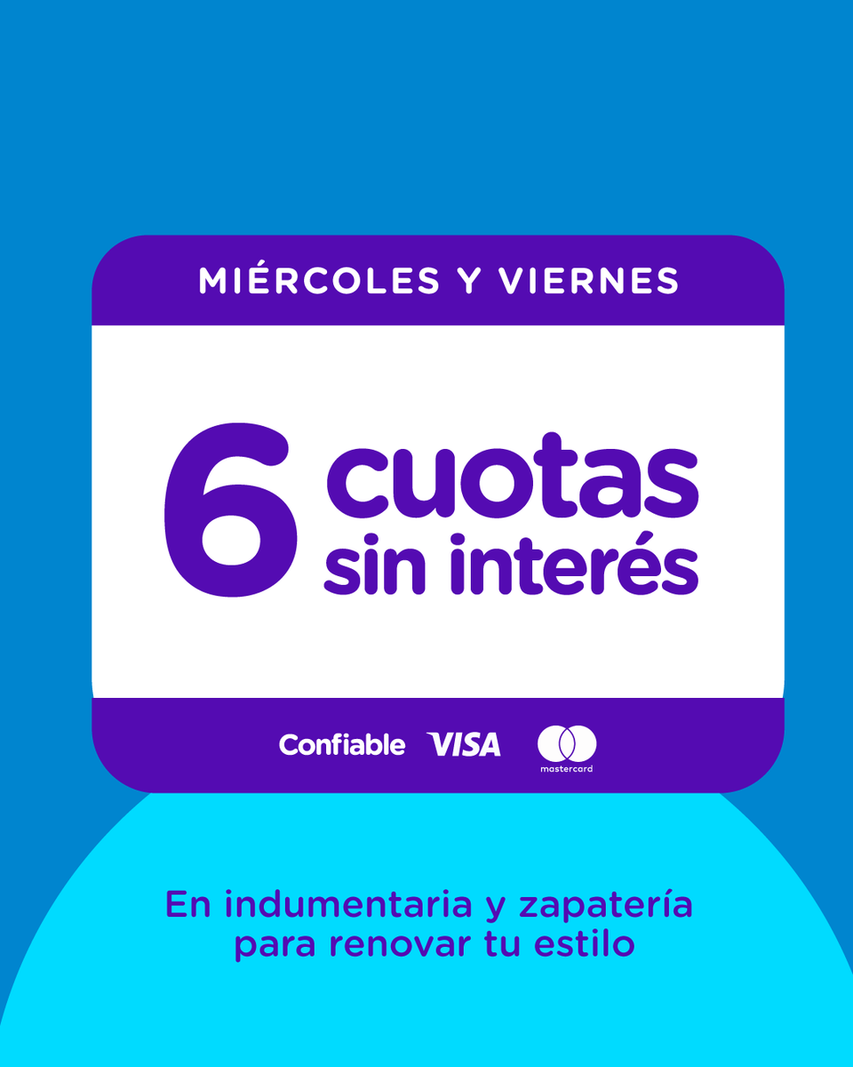 bpninforma's tweet photo. BPN lanza una nueva campaña para acompañar tus compras: hasta 6 cuotas sin interés en indumentaria y calzado, todos los miércoles y viernes. Con todas las tarjetas! Confiable, Visa y MasterCard. Disfrutá más ventajas en tu día a día. Más info en https://t.co/ztVfR0PpDO #Neuquén https://t.co/wHOyvdZrBp