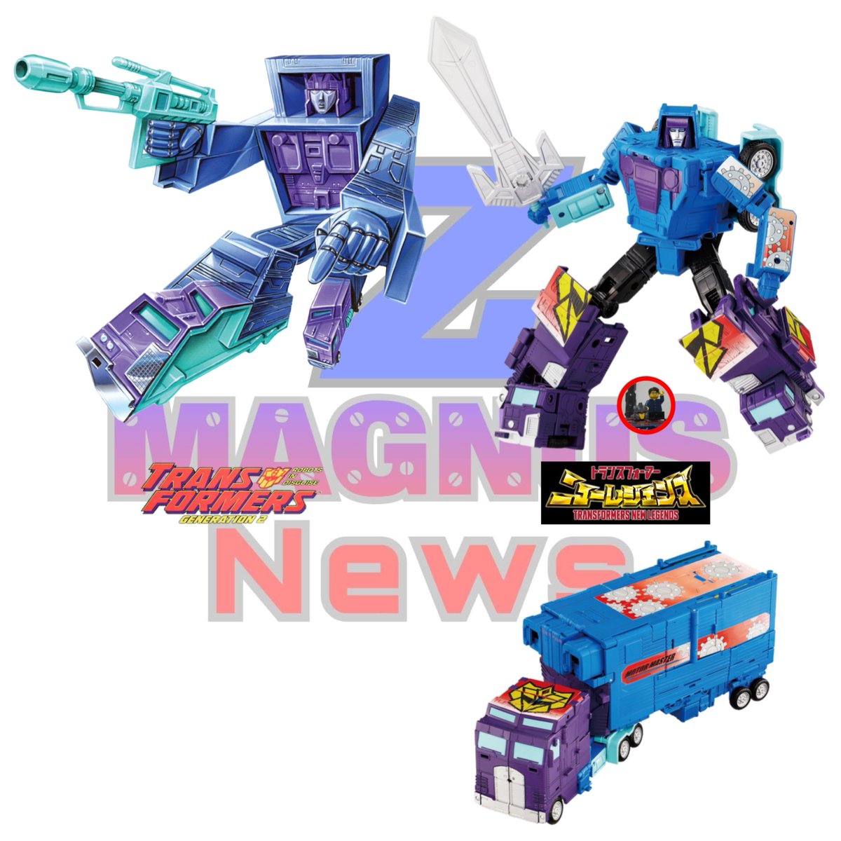 Z_Magnus_News's tweet photo. Comparativas en esta ocasión de Motormaster G2 de Transformers New Legends vs el diseño original la figura que se uso para hacerlo y la figura previa 

#transformers 
#transformersnewlegends 
#transformersg2
#motormaster 
#stunticons https://t.co/8eBayssEy3