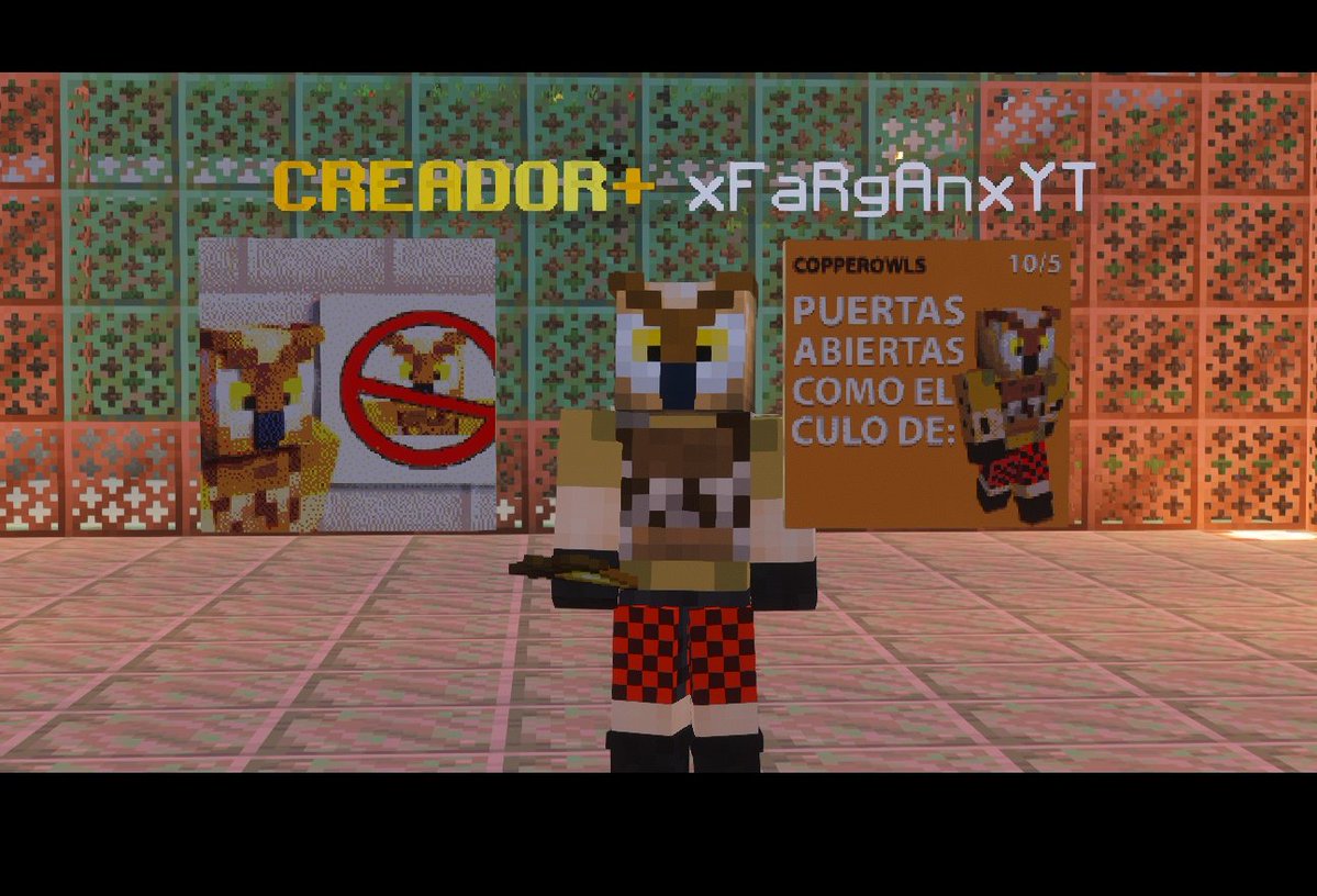 [📣] El clan Copperowls los invita a participar del primer puertas abiertas este domingo 10/5! 
Podran pasearse, comprar items y sacarse fotos con sus ratas Favoritas.
El evento comenzará en el directo y durará todo el día, activen la campanita para no perderse nada🧡