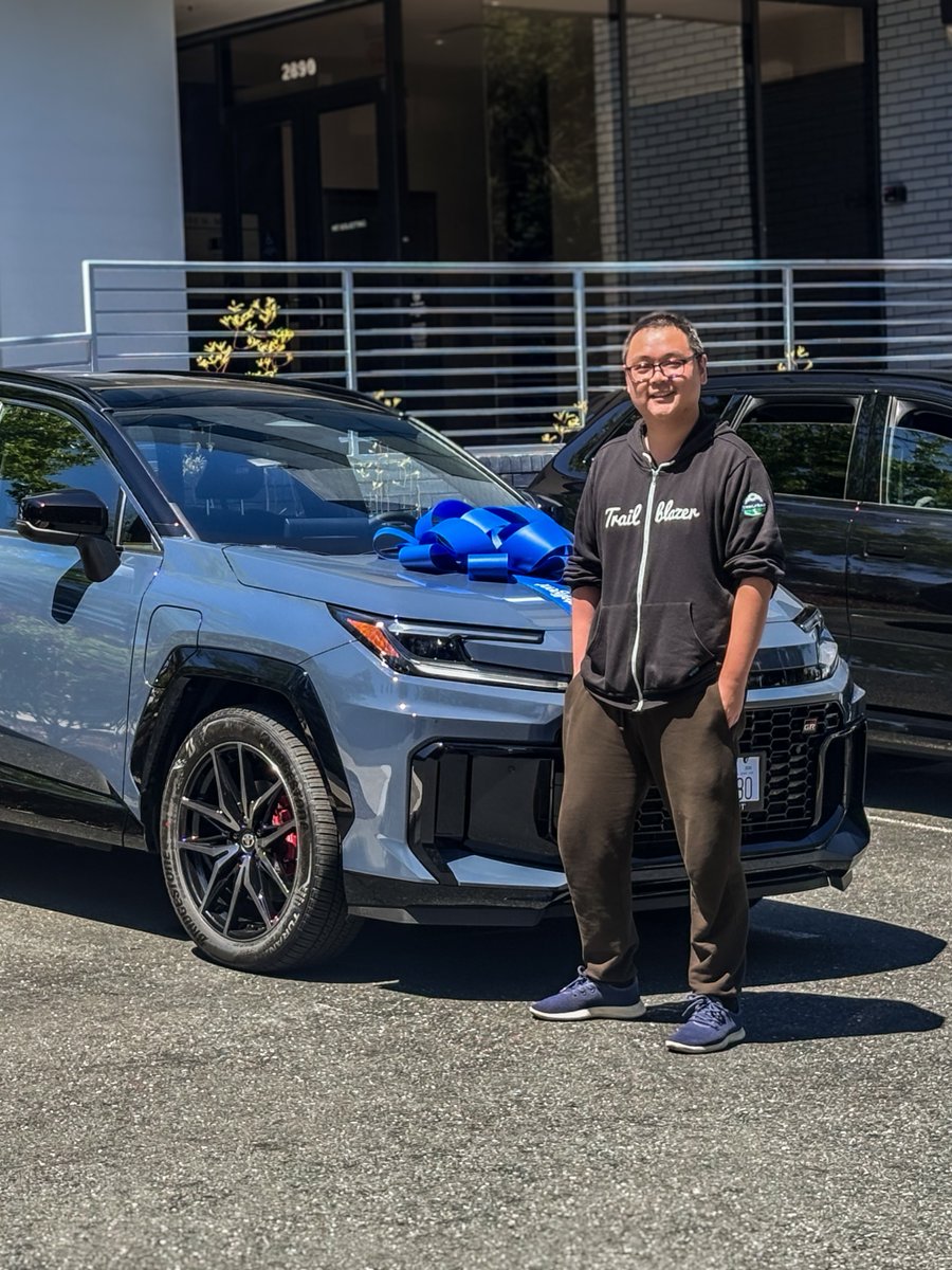 Cartelligent's tweet photo. Our client was looking to get a great deal on a new 2026 Toyota RAV4 Prime. Cassie from our team found an incoming car in Storm Cloud at a below-market price. 

#toyota #ToyotaRAV4Prime #phev #hybridlife #2026rav4 #electricdriving #carbuyingmadeeasy https://t.co/FTYMXZxNyo