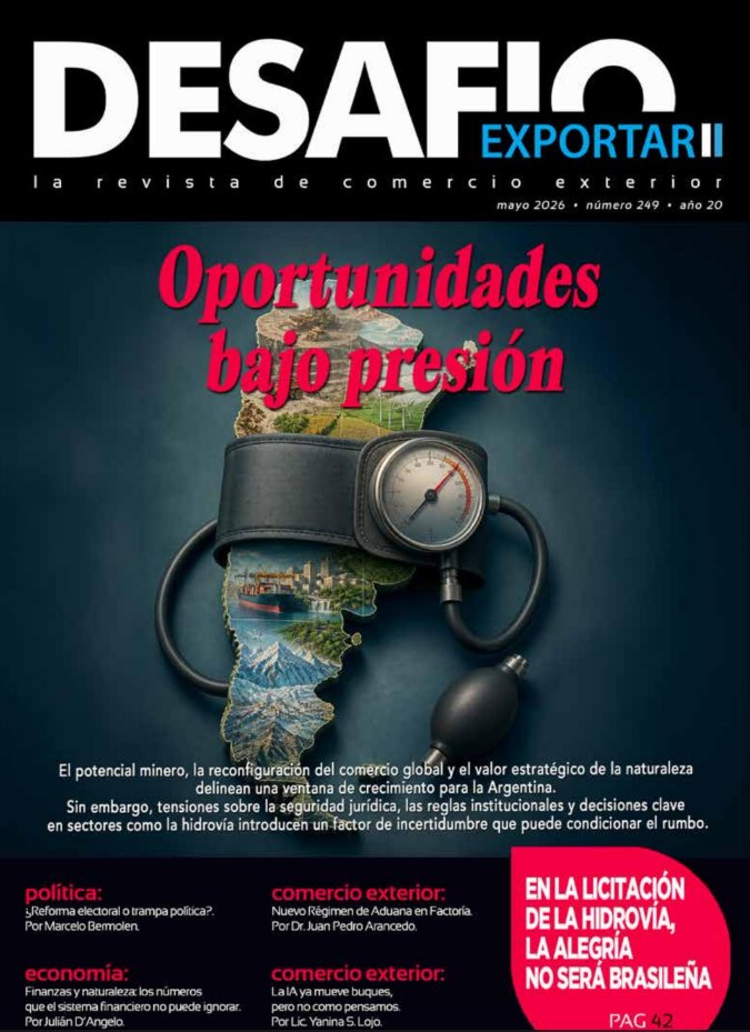 DESAFIOexportar's tweet photo. Ya salió DESAFÍO EXPORTAR de mayo 

El mundo cambia las reglas y Argentina vuelve a estar frente a una oportunidad… o a otro error no forzado.

La diferencia no está en el contexto, sino en cómo se juega.

Leela acá 👉 https://t.co/O31o8JhefH https://t.co/bR4OnC6nrR
