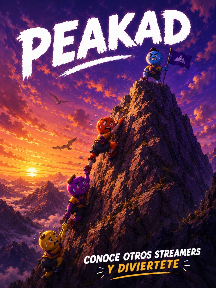 🏔️EVENTO PEAKAD🏔️

Un evento para conocer otros streamers🎥, divertirse🥳  y competir en una carrera hacia la cima🧗‍♂️
Solo 80 jugadores van a poder entrar..

📝Formulario: forms.gle/SQrB5iZVmFLA8A…

Se agradece el ❤️ + 🔁 🙌