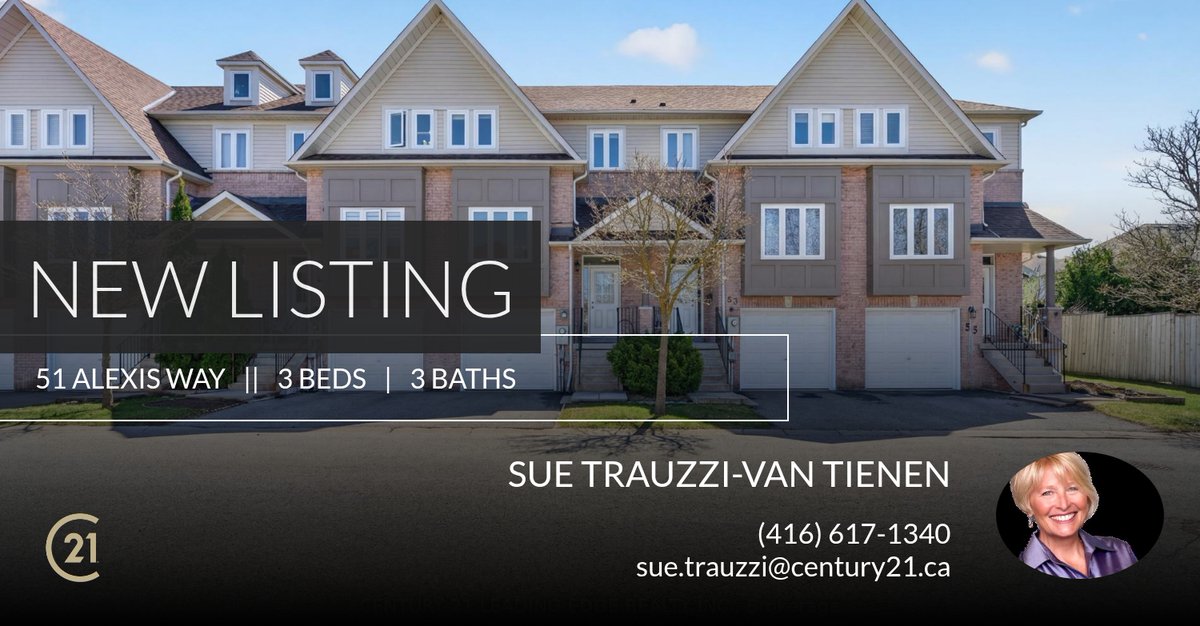 strauzzi's tweet photo. 📍 New Listing 📍 Take a look at this fantastic new property that just hit the market located at 51 Alexis Way in Whitby.

Sue Trauzzi-VanTienen
Century 21
https://t.co/eHYxVeTamQ
Where Dreams Come Home https://t.co/IXcK5UXvSG https://t.co/p47nuW6SgH