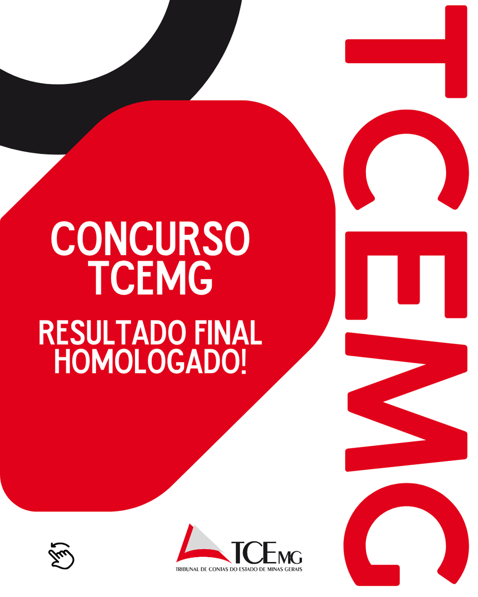tcemg's tweet photo. SAIU O RESULTADO! O Tribunal de Contas de Minas Gerais homologou hoje o resultado final do concurso público para cargos de nível superior. É hora de conferir quem são os novos integrantes da nossa equipe técnica! https://t.co/JgZzKAPbgt