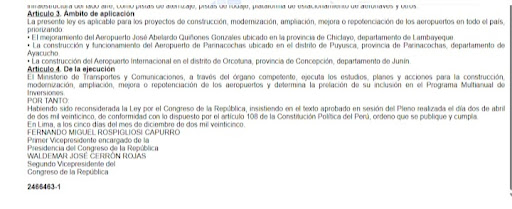 KevinNickl's tweet photo. .@KeikoFujimori, Fernando Rospigliosi firmó la Ley 32518. Junín exige que se cumpla: el Aeropuerto Internacional debe ser en Orcotuna. Jauja es inviable y peligrosa por espacio y clima. ¡Garantice la inversion privada para que el centro despegue! ✈️🇵🇪 #Ley32518 #OrcotunaEsLaVoz https://t.co/wlxMErNolA
