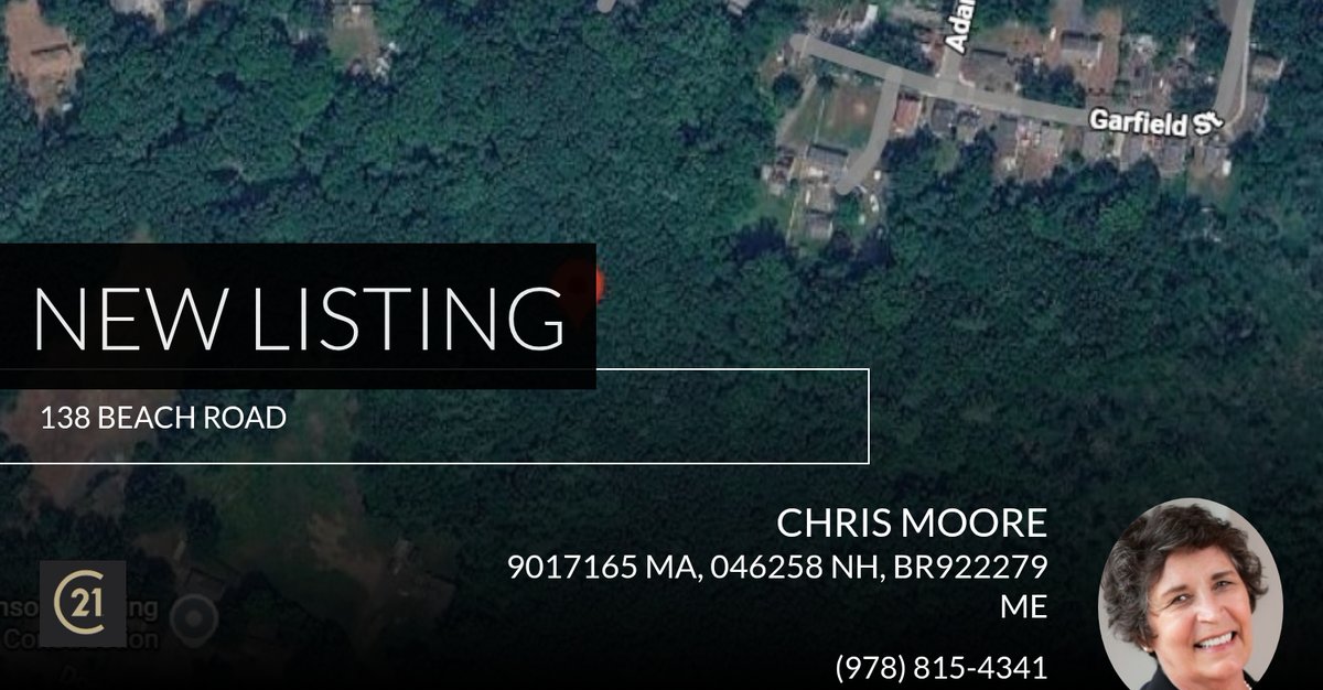 RealtorMA_NH_ME's tweet photo. Raw land near the beach!!! Take a look at this new listing in Salisbury! Click below for more information and tag anyone who might be interested!

Chris Moore, Moore than expected! https://t.co/nnjdoSIVZX https://t.co/lU4wMzh4Zc