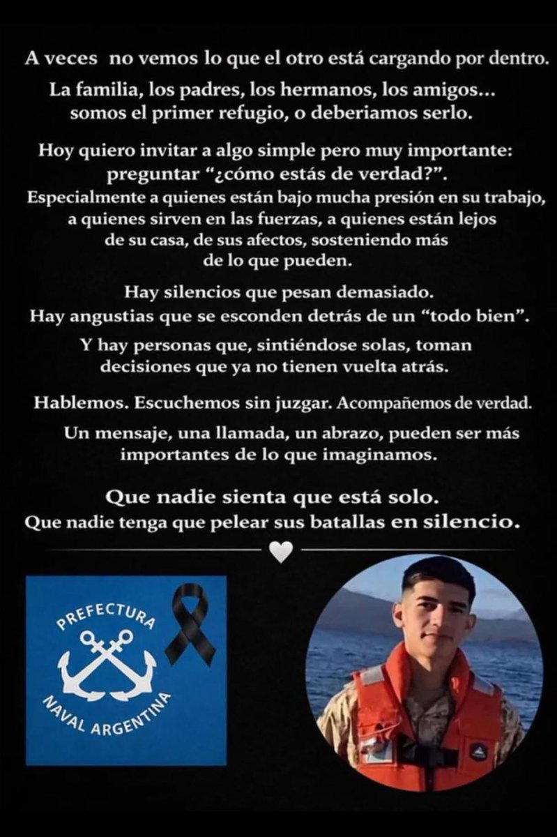 <a href="/laderechadiario/">La Derecha Diario</a> Esta inoperante es una vergüenza para las fuerzas federales, se acaba de suicidar otro gendarme es el 2 en gendarmería y 1 de prefectura en dos semanas. Sueldos bajo la línea de pobreza y sin obra social.
