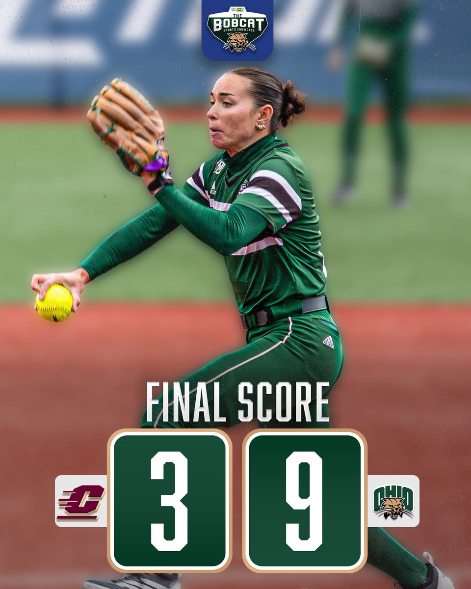 BobcatShowcase's tweet photo. Bobcats move on!

Ohio Softball starts the MAC Tournament off with a win over Central Michigan. The Bobcats’ run will continue against Akron tomorrow at noon. https://t.co/Euf8a4bpmi