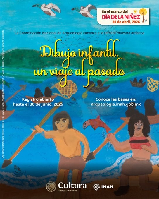 SNTEDUCINDIGENA's tweet photo. #Entérate "Tercera muestra de dibujo infantil Un viaje al pasado". #INAH

Conoce + 👉https://t.co/tU5DhXFML3
🗓️ Hasta el 30 de junio 2026

#DecenioInternacionalDeLasLenguasIndígenas #MiCulturaMiRaíz #MéxicoDiverso #VocesOriginarias #HablemosNuestraLengua #AfromexicanosConOrgullo https://t.co/bCQIKkxE3V