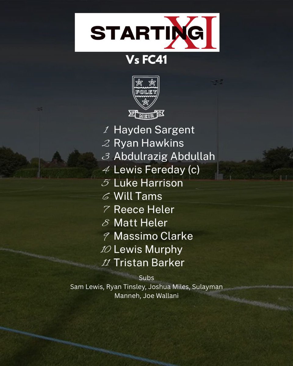 Foley Meir FC tweet media